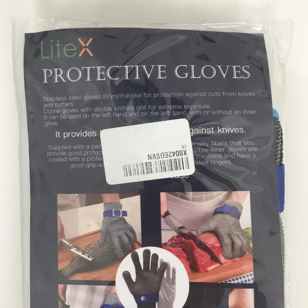 Stainless Steel Cut Resistant Gloves NEW Size S Filleting Meat Trimming by LiteX